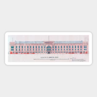 Archies main stand panorama print 3 to 1 ratio Sticker